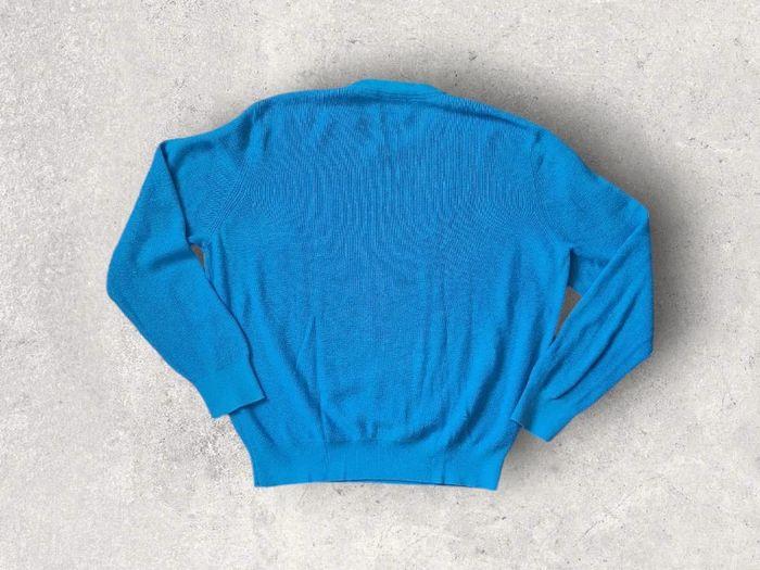 Pull bleu From Future coton et cashmere col rond taille XL - photo numéro 2