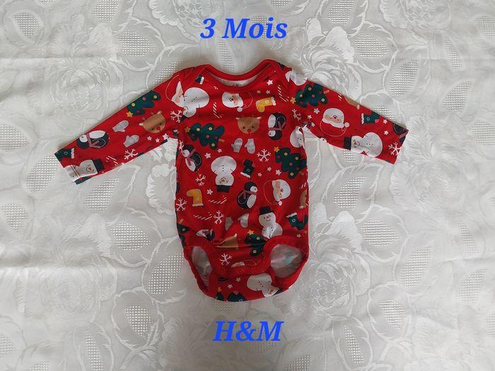 🌷Body Longues Manches Noël - H&M - 3 Mois🌷 - photo numéro 1