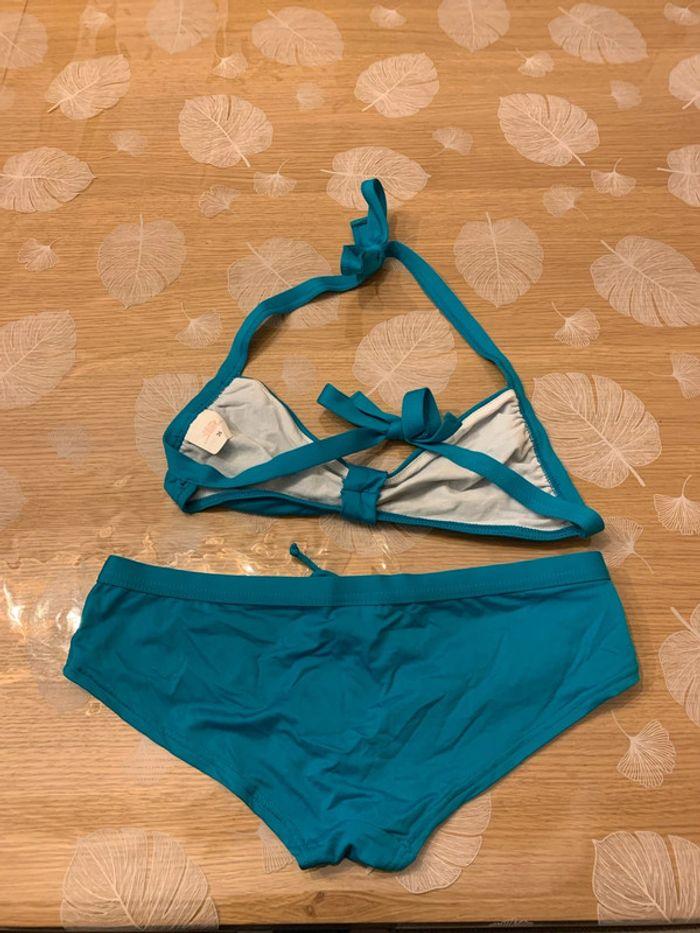 Maillot de bain turquoise deux pièces - photo numéro 3