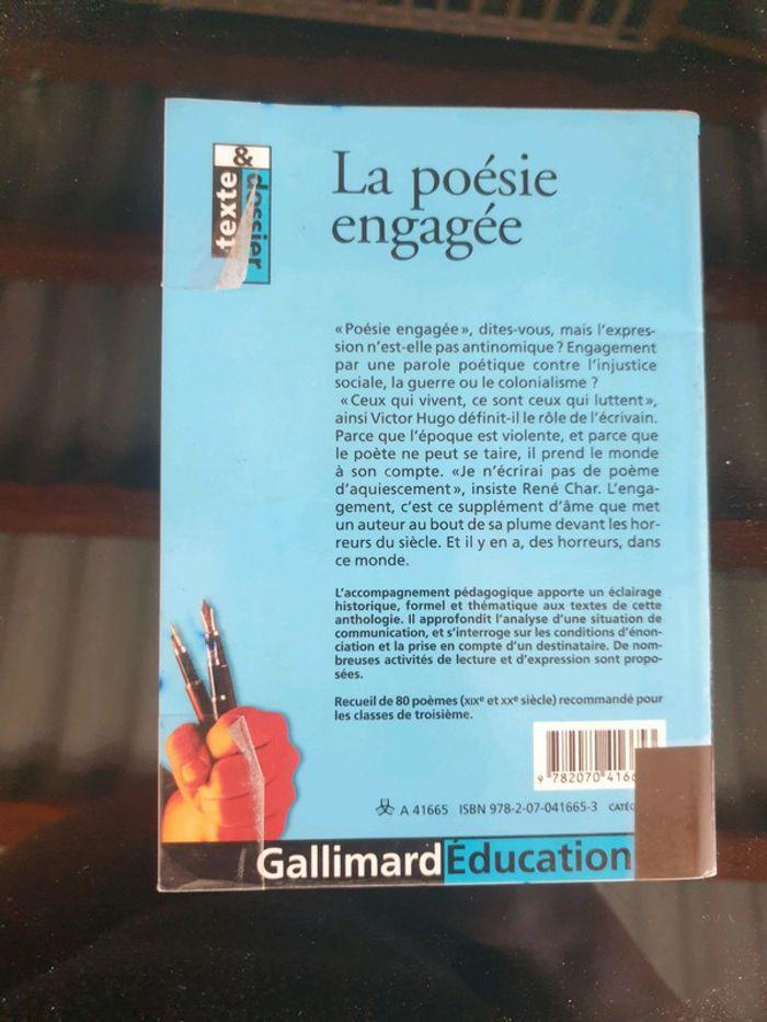 Livre la poésie engagée - photo numéro 2