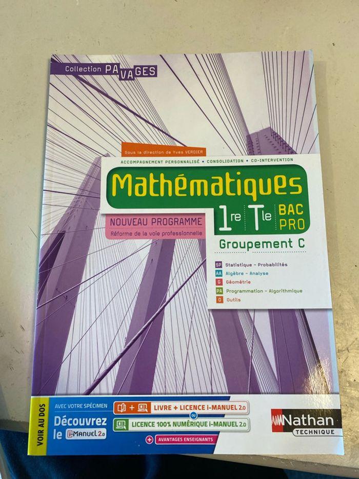 Mathématiques 1re Tle Bac pro Nathan - photo numéro 1