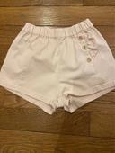 Short Zara rose poudré 4/5 ans