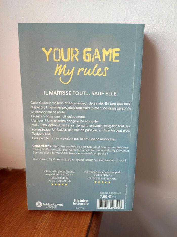 Livre "your game my rules" de Chloé wilkox - photo numéro 2