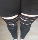 Legging "decoupé"