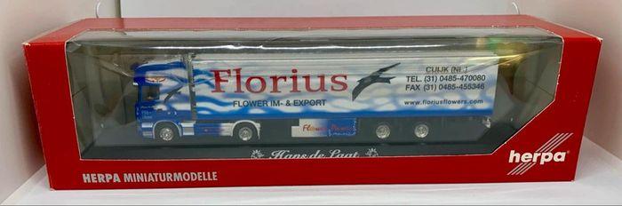 Camion miniature Herpa 1/87 Hans de laat Scania R florius - photo numéro 2