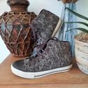 Baskets MTNG femme hiver Marron et blanc pointure 39