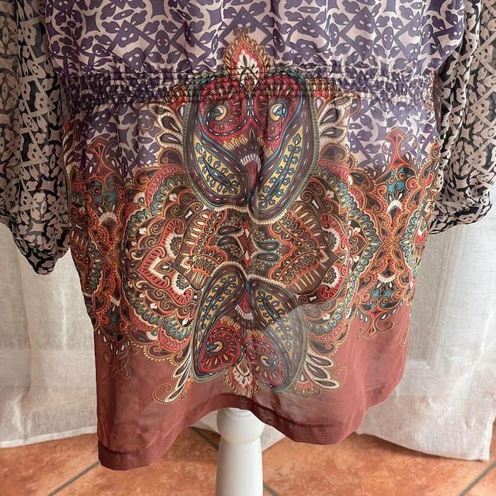 Tunique longue / robe à motif transparente - photo numéro 4