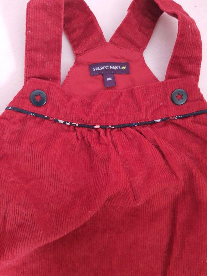 Robe tablier rouge Sergent Major Taille 18 mois - photo numéro 2