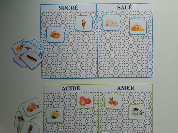 Jeu de sciences sur les saveurs sucré etc - photo numéro 2