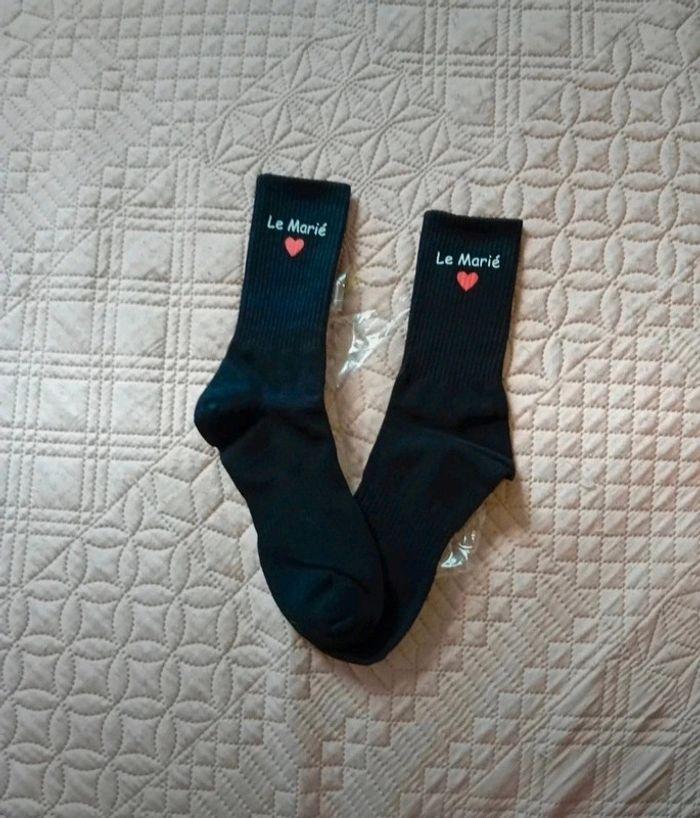 Chaussettes mariage - photo numéro 1