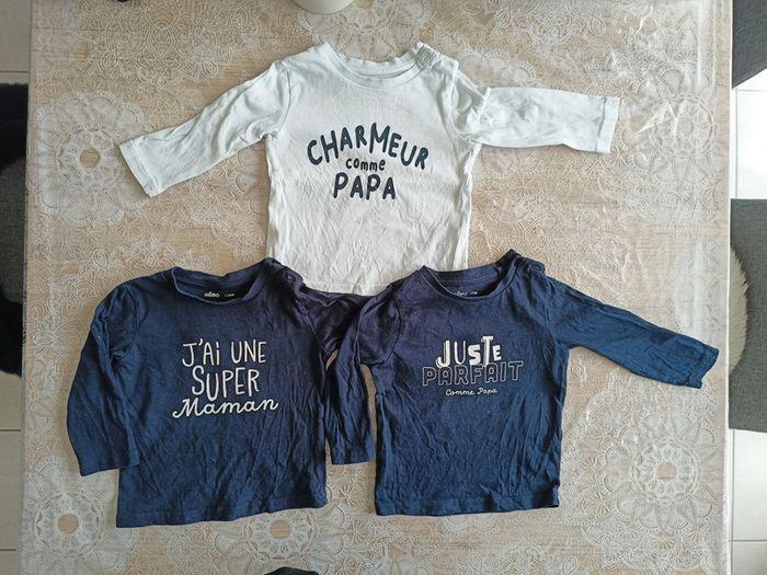 Lot de 3 t-shirts manches longues - photo numéro 1