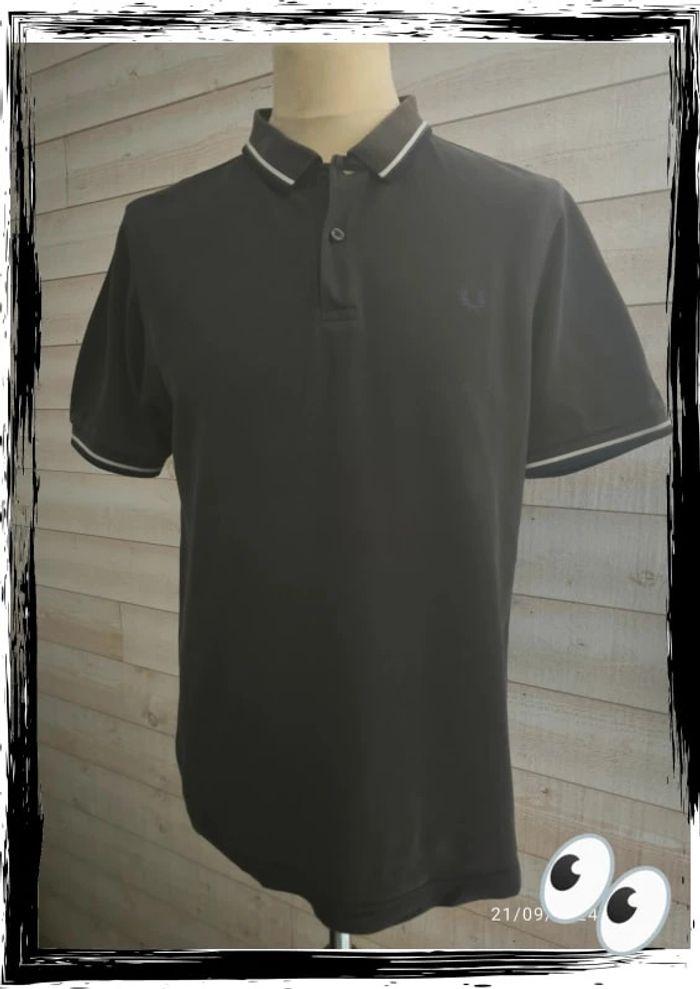 Polo manches courtes gris foncé Fred Perry taille L - photo numéro 1