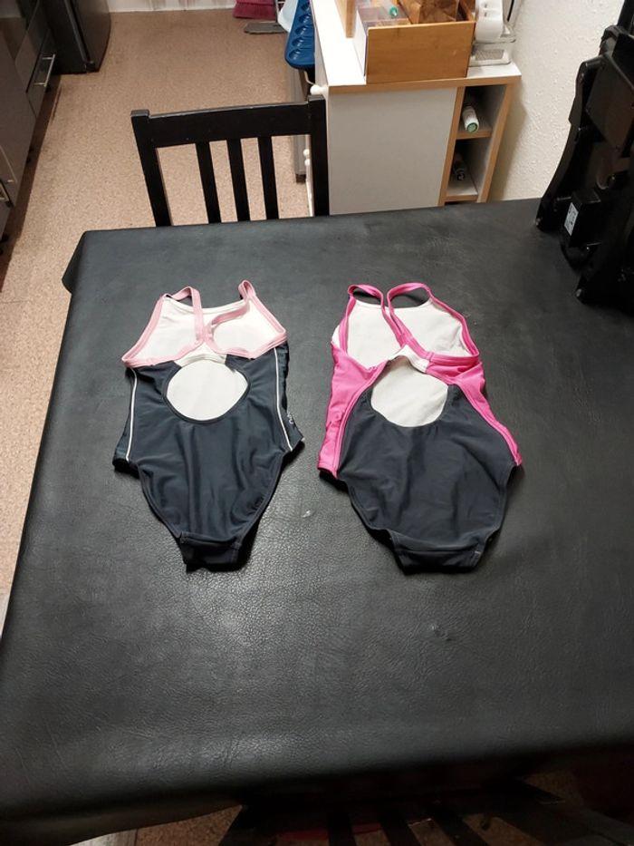 Lot de 2 maillots de bain 1 pièce fille 10 ans - photo numéro 3