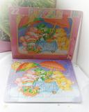 Puzzle 22 bisounours Care bears fleur flower vintage Nathan 1985 les bouquets fiori blumenstraube