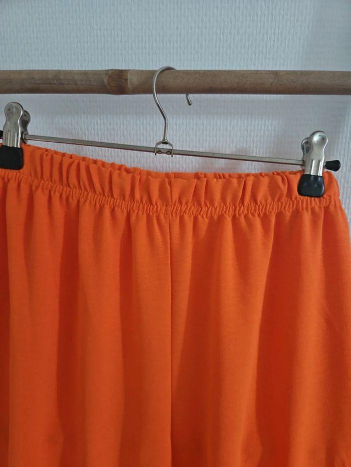 Superbe pantalon palazzo orange neuf - photo numéro 3