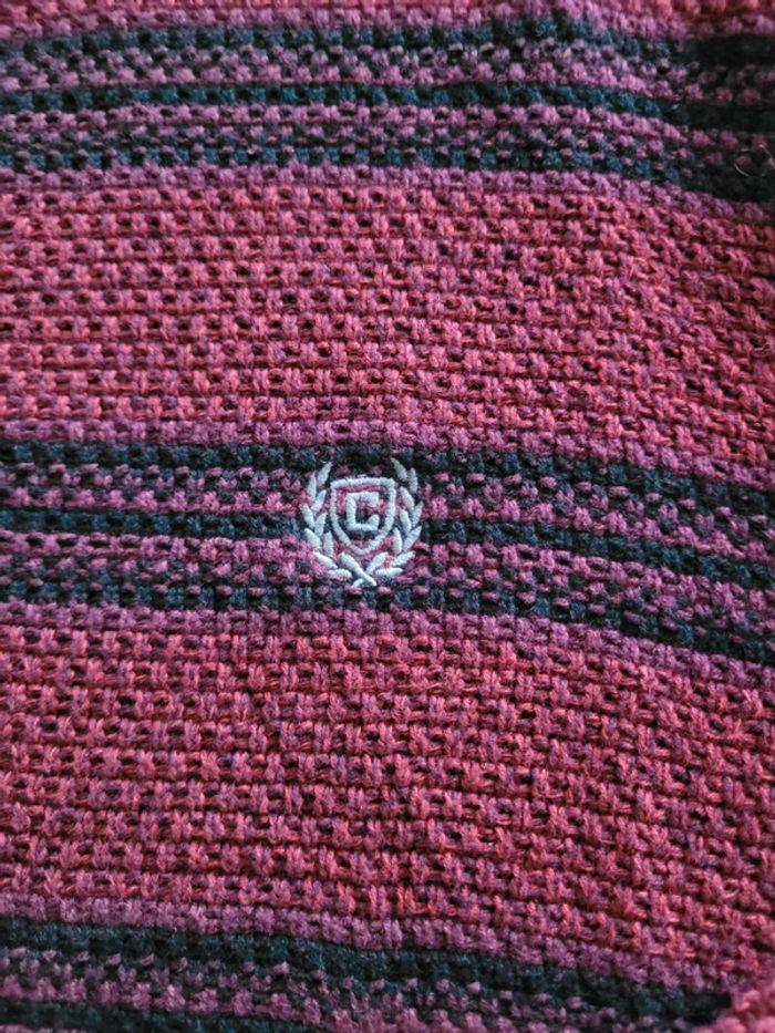 Pull Chaps Ralph lauren Rouge Bordeaux Bouton Taille M Logo Brodé Vintage - photo numéro 7