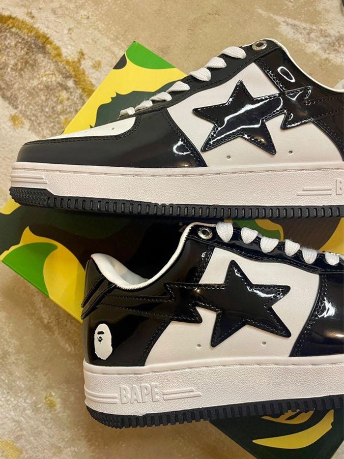 Baskets basses A Bathing Ape Bape Sta Low Enlarged M2 noir et blanche - photo numéro 16