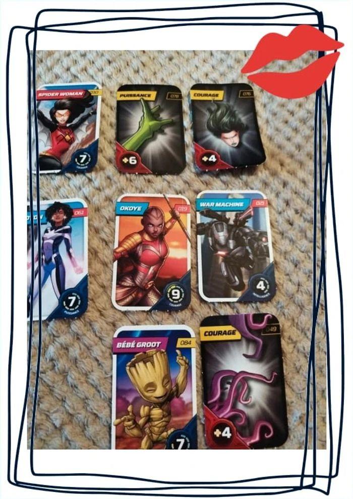 Lot 8 cartes de collection Marvel Avengers - photo numéro 9