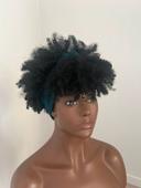 Perruque bandeau afro bouclée noire