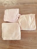 Lot de 3 draps housse