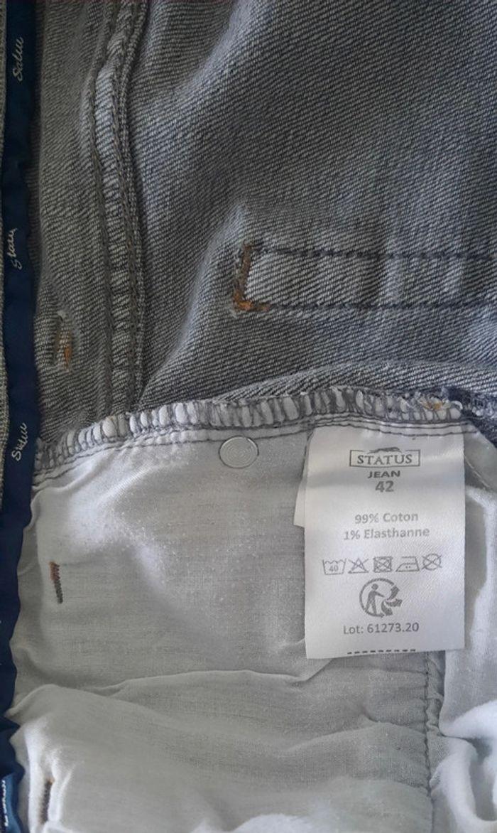 Jeans homme gris taille 42 Status - photo numéro 4