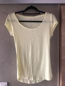 T shirt jaune etam taille M