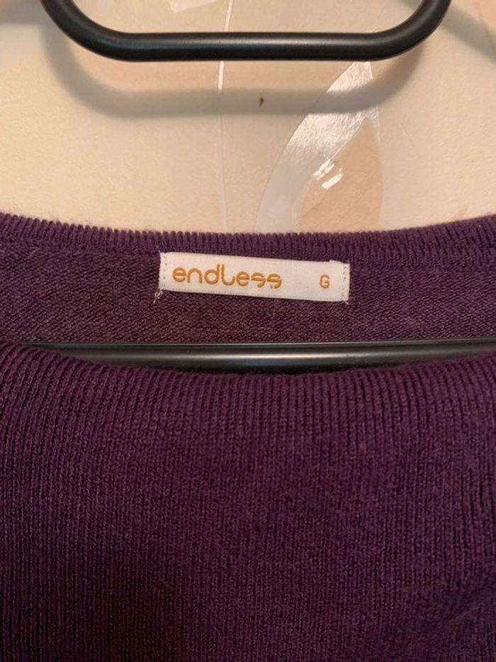 Pull violet bicolore taille unique 💜 - photo numéro 6