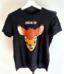 T-shirt Undiz noir Bambi taille M très bon état