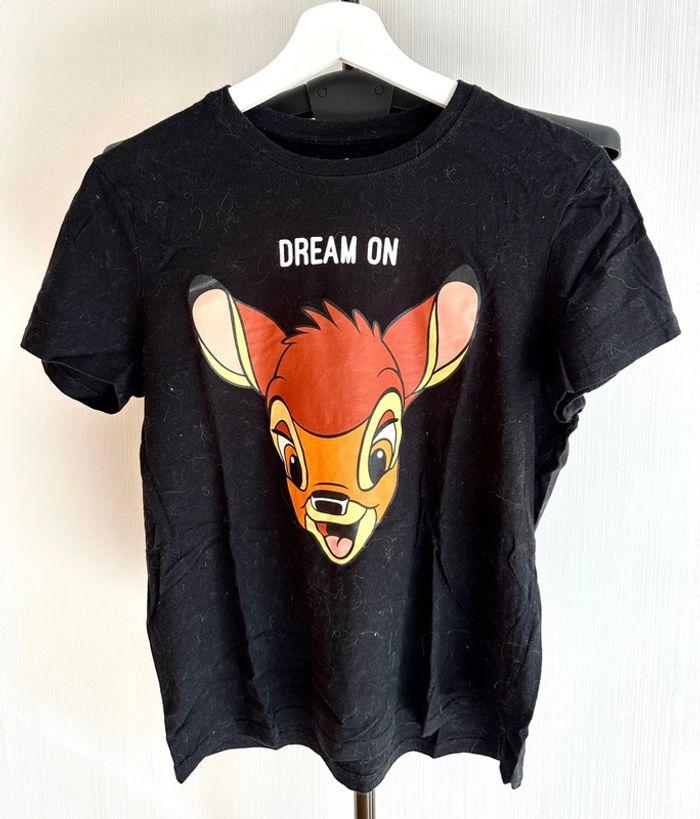 T-shirt Undiz noir Bambi taille M très bon état - photo numéro 1