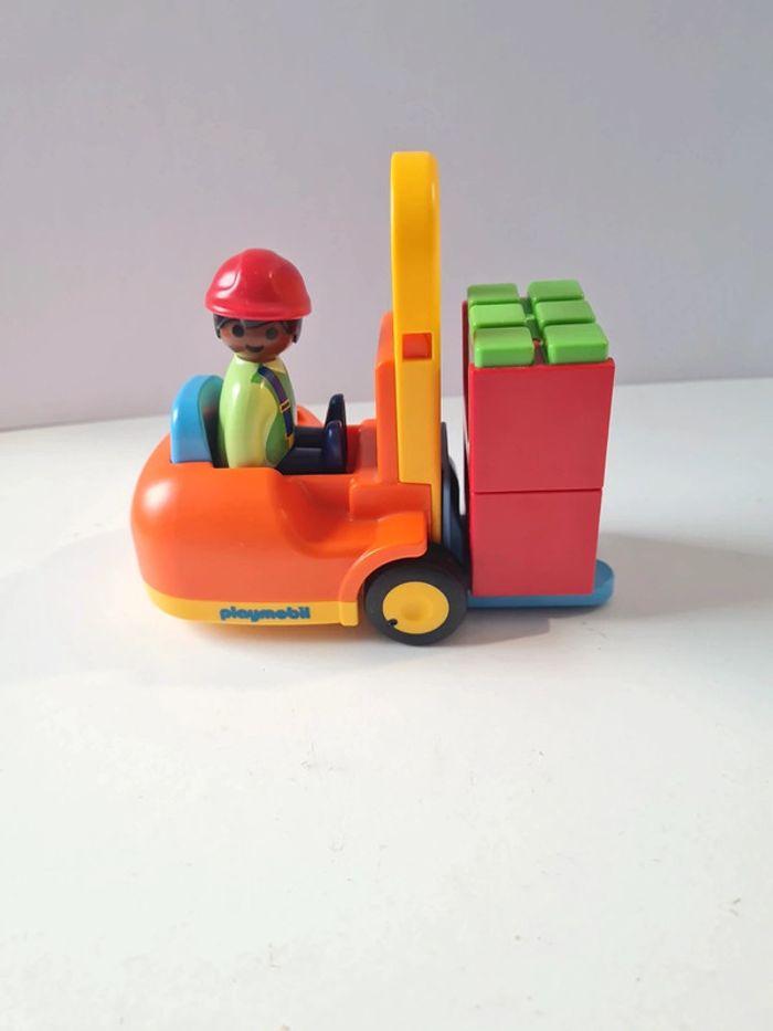 Playmobil 1 2 3 chariot élévateur - photo numéro 4