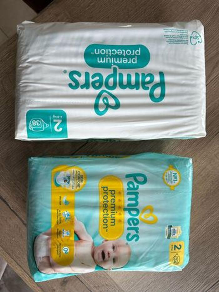 72 couches taille 2 Pampers premium protection - photo numéro 1