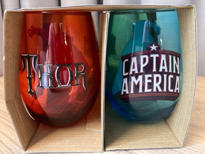 Lot 4 verres différents héros Marvel - photo numéro 2