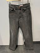 Jean noir gris  jennyfer 34 slim mom cropped