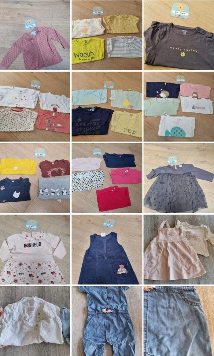 Lot vêtements 12 mois filles (112 pièces) - photo numéro 2