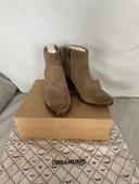 Boots / bottines daim beige  Zadig et Voltaire P:39