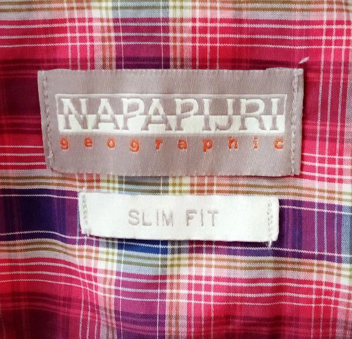 Chemise manches longues à carreaux Napapijri Slim Fit taille XL - photo numéro 13