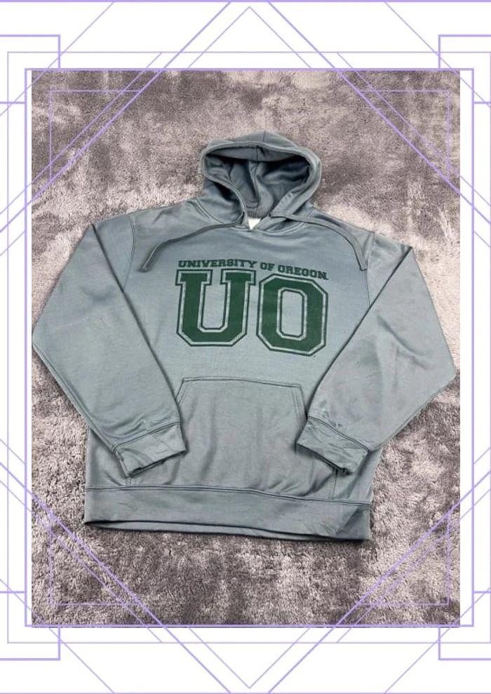 👕 Sweat à capuche Veste University Rare Vintage y2k 90s 2000s Oregon Gris Taille M 👕 - photo numéro 1