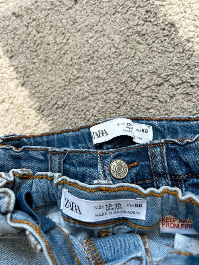 Lot de 2 jeans Zara taille 12/18 mois - photo numéro 3