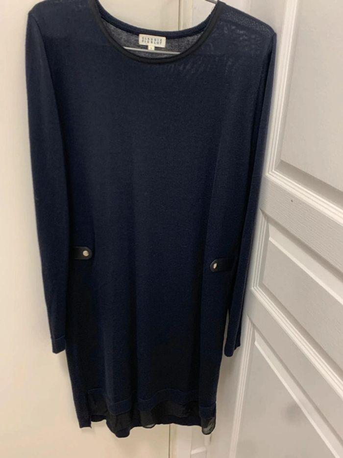 Robe bleu marine claudie pierlot taille 36 - photo numéro 3