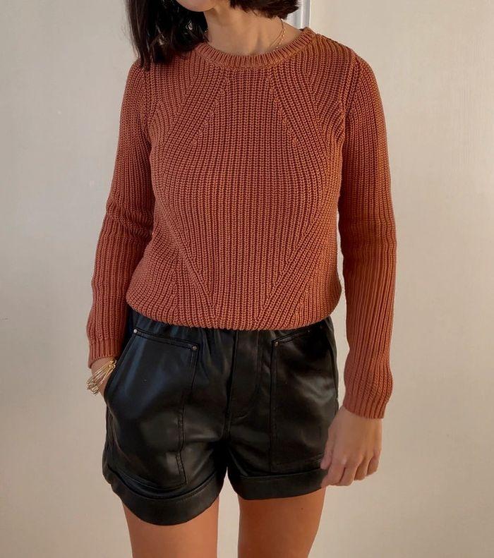 Pull rose orangé taille S - vero moda - très bon état - photo numéro 2