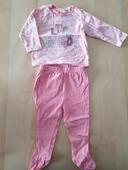 Pyjama 2 pièces fille 12 mois rose