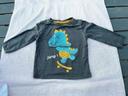 tee shirt dinosaure manches longues bébé garçon  3 mois