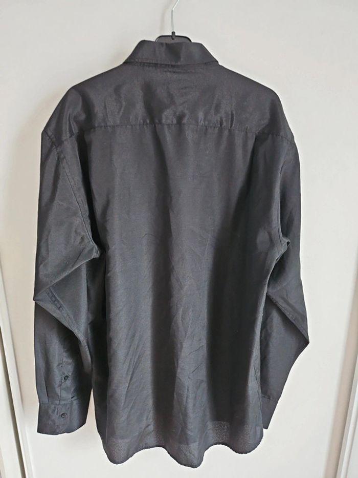 Chemise noir homme taille 43/44 - photo numéro 3