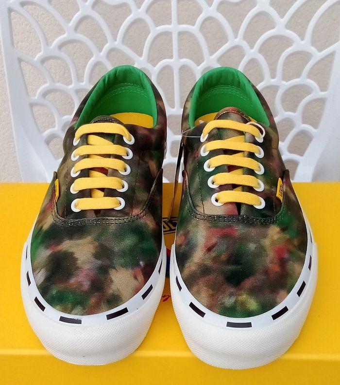 Baskets Vans kaki, vert et marron camouflage non genrées ou unisexes taille 41 - photo numéro 5