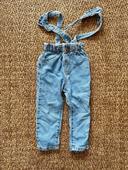 Jeans avec bretelle Zara 12/18M 86cm