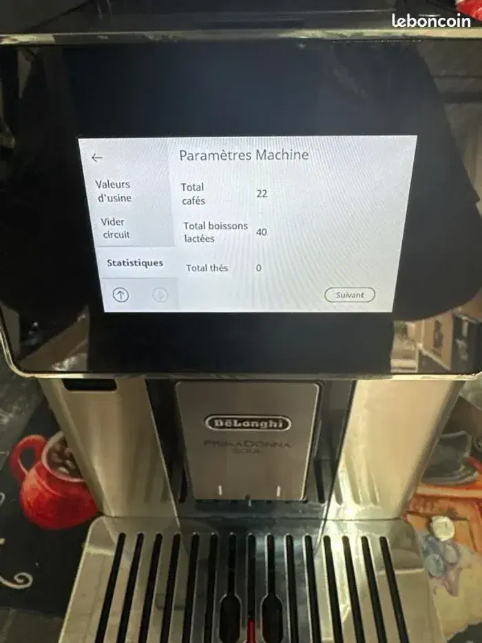 Machine à café Delonghi PrimaDonna Soul 610.75 avec garantie - photo numéro 4