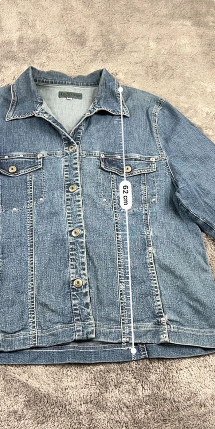 👕 Veste en Jeans vintage y2k Bleu Taille L 👕 - photo numéro 3