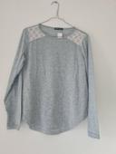 Pull fin gris