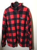 Veste polaire pour homme Columbia damier rouge et noir taille XXL 119