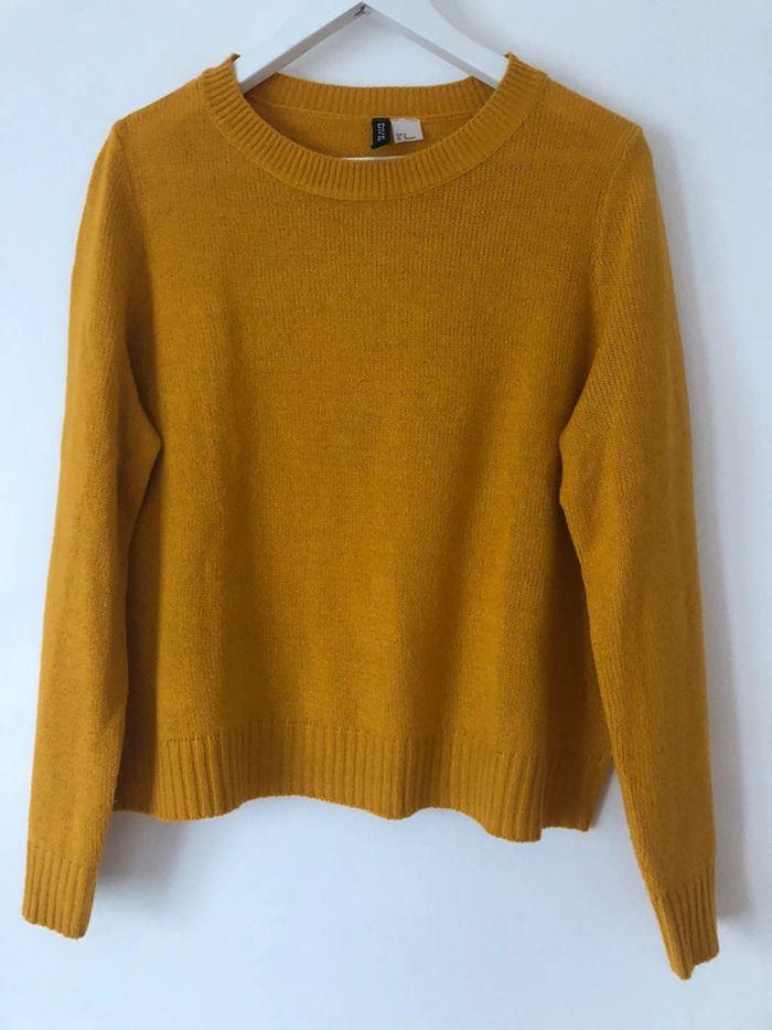 Pull jaune moutarde H&M divided taille S - photo numéro 1